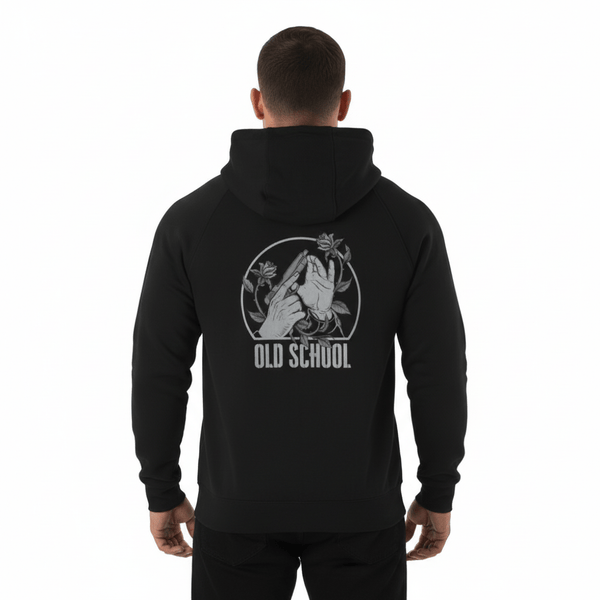 Hanorac army Helikon - Tex® Old School Fullzip negru | Echipament tactic WARGEAR