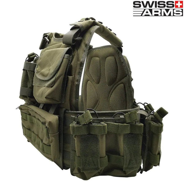 Heavy plate carrier olive SWISS ARMS | Echipament tactic WARGEAR