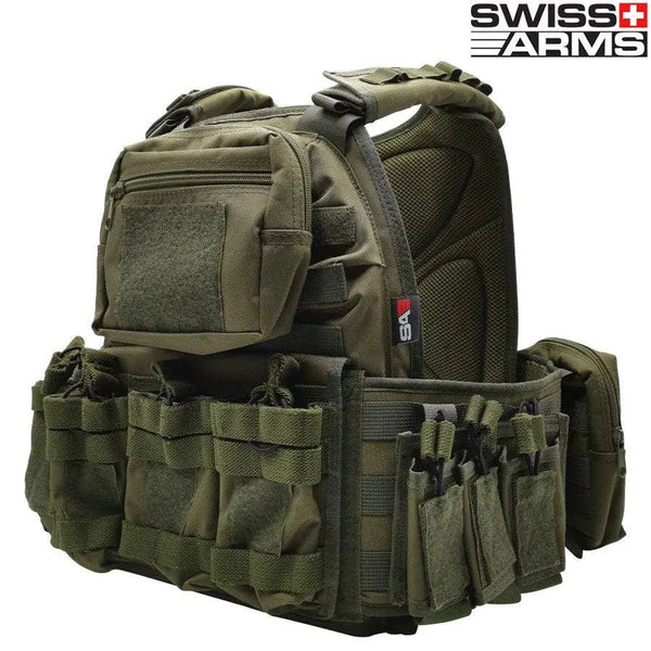 Heavy plate carrier olive SWISS ARMS | Echipament tactic WARGEAR