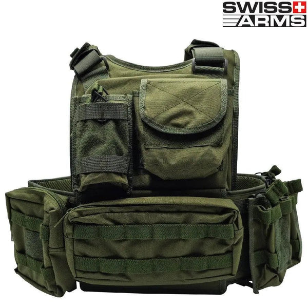 Heavy plate carrier olive SWISS ARMS | Echipament tactic WARGEAR