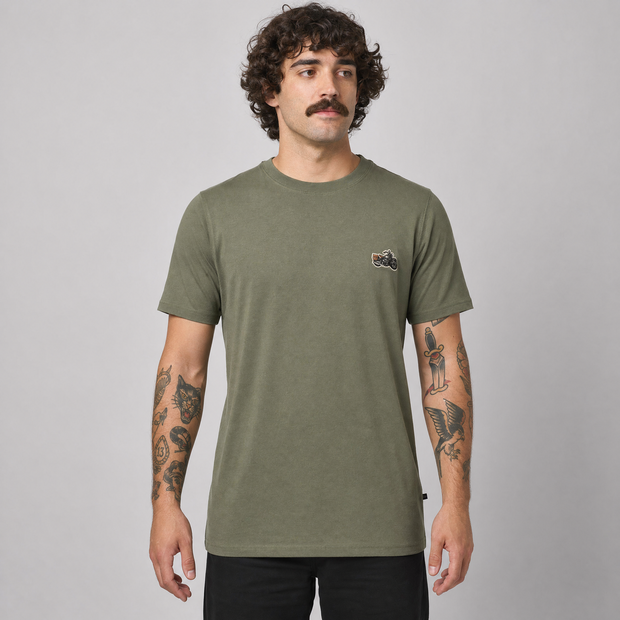 Tricou Army cu Motocicleta WLA Liberator Fostex – Olive