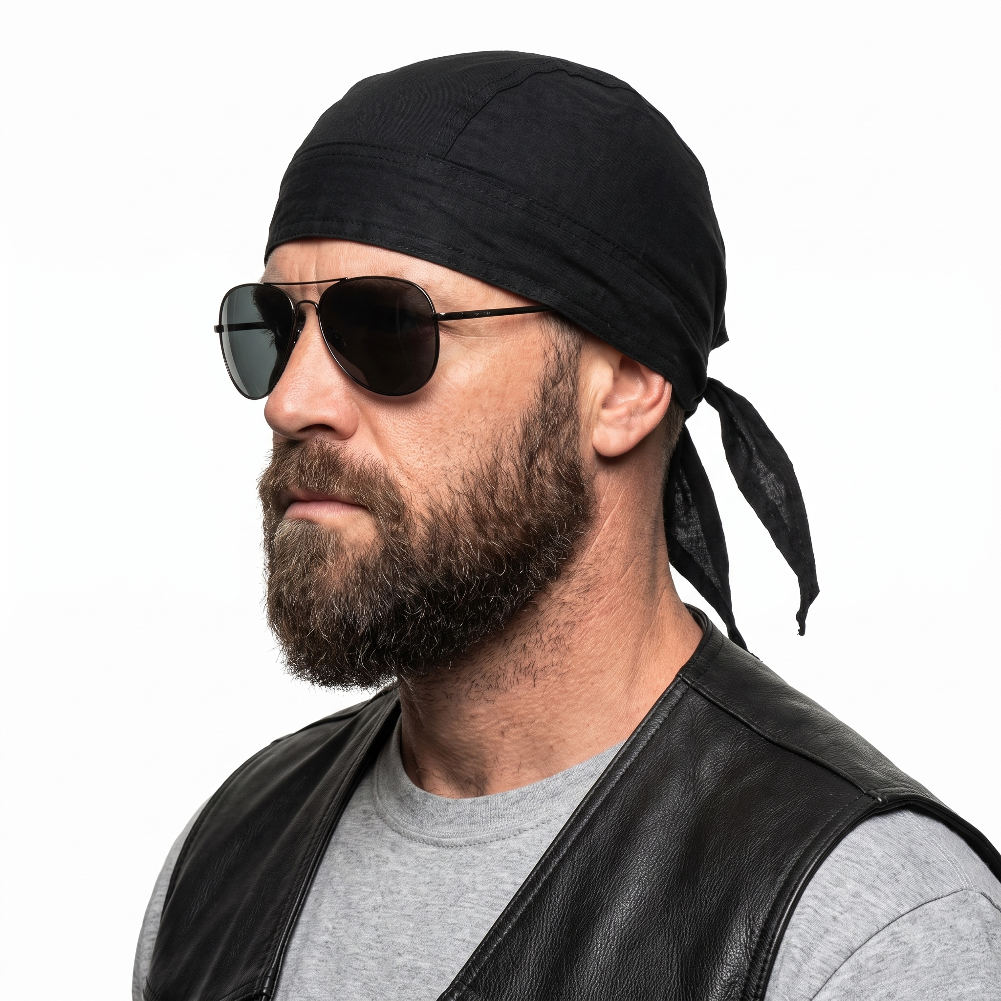Bandana headwrap neagra din bumbac MFH | WARGEAR RO
