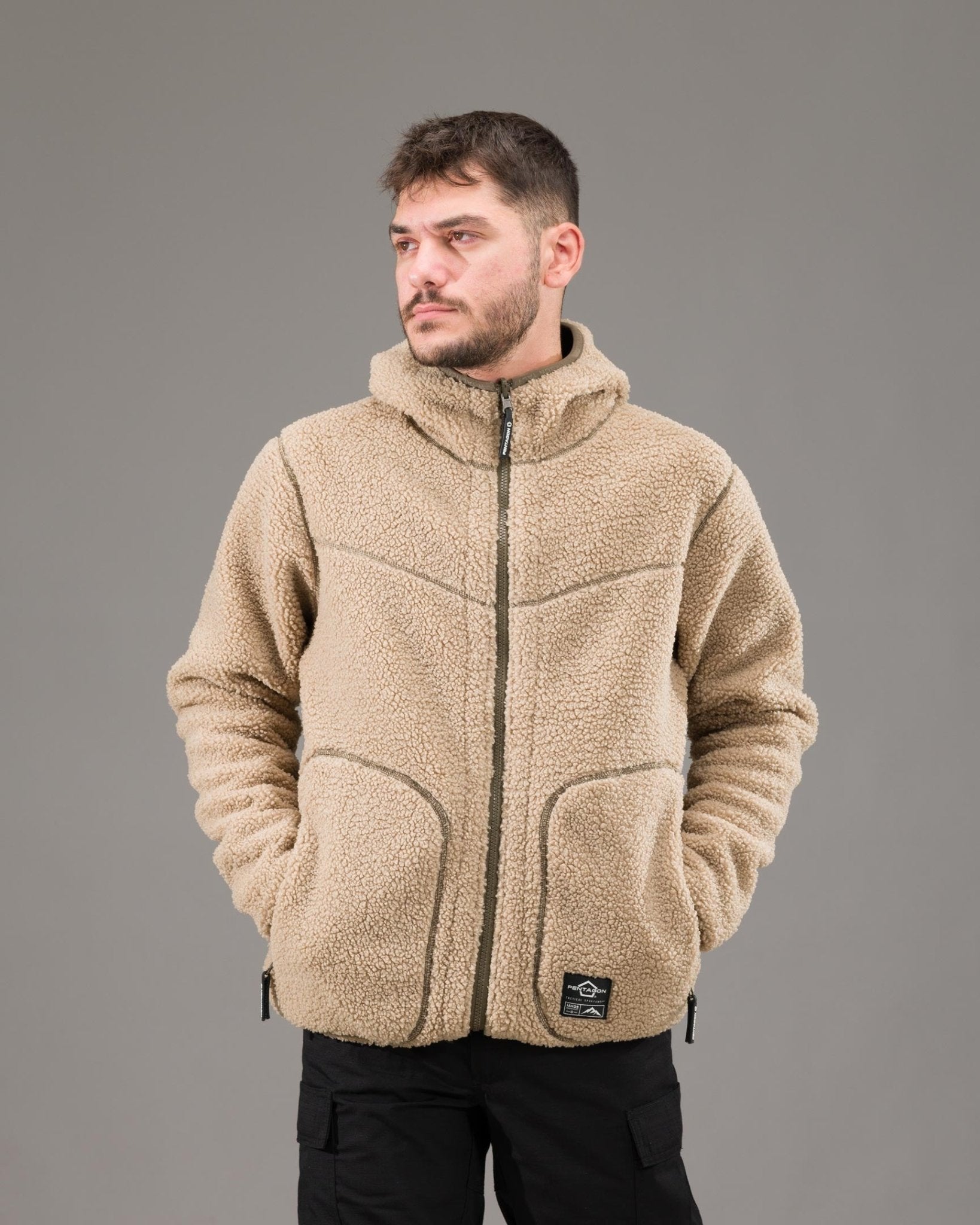 Jacheta reversibila fleece 2 - în - 1 Pentagon Ianos Sherpa | Echipament tactic WARGEAR