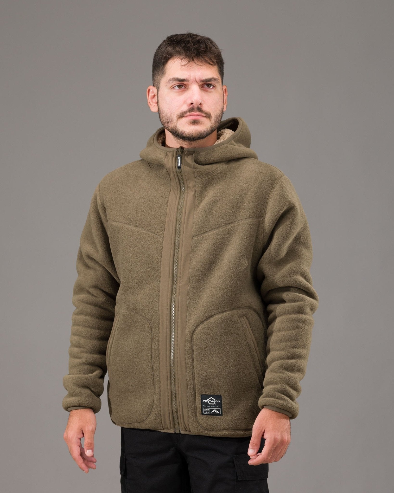 Jacheta reversibila fleece 2 - în - 1 Pentagon Ianos Sherpa | Echipament tactic WARGEAR