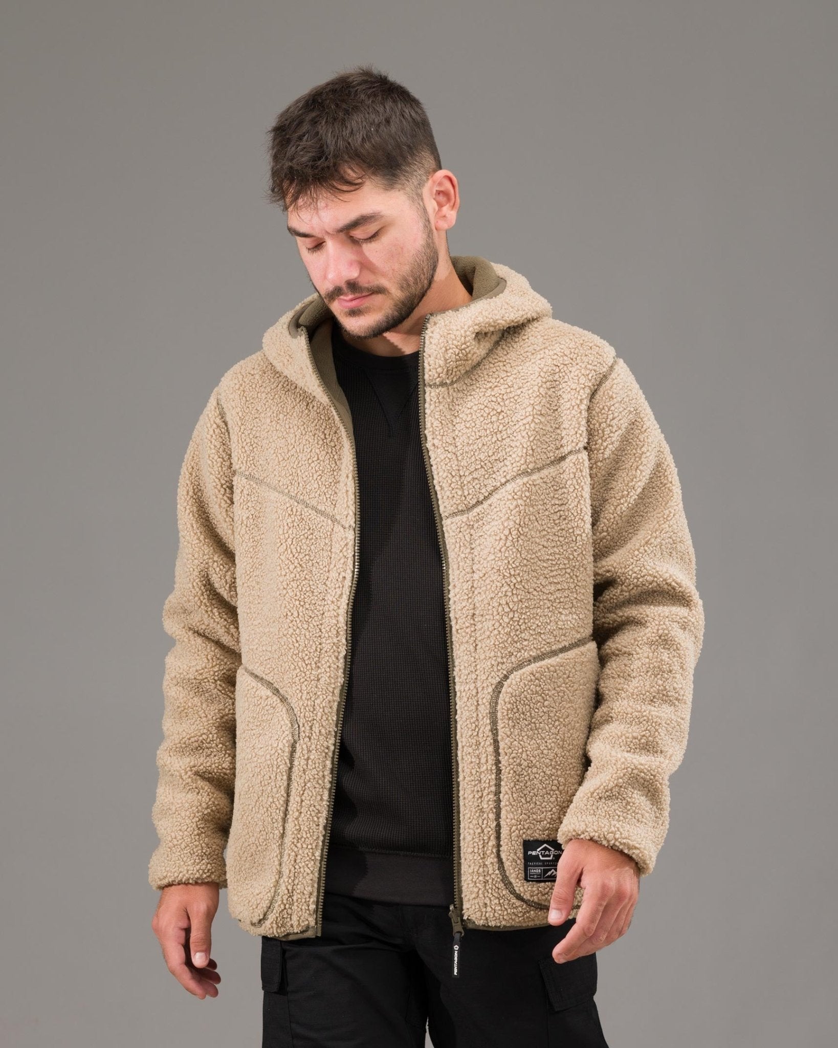 Jacheta reversibila fleece 2 - în - 1 Pentagon Ianos Sherpa | Echipament tactic WARGEAR