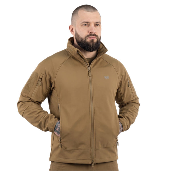 Jachetă tactică SoftShell Lightweight M-Tac coyote, purtată, închisă