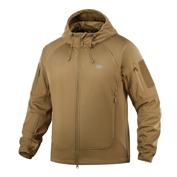 Jachetă SoftShell Lightweight M-Tac coyote, vedere laterală