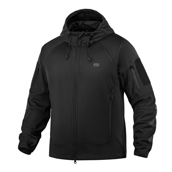 Jachetă tactică SoftShell Lightweight M-Tac, negru, față
