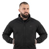 Jachetă tactică SoftShell Lightweight M-Tac negru, purtată, închisă