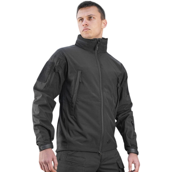 Jacheta tactica SoftShell neagra M - TAC | Echipament tactic WARGEAR