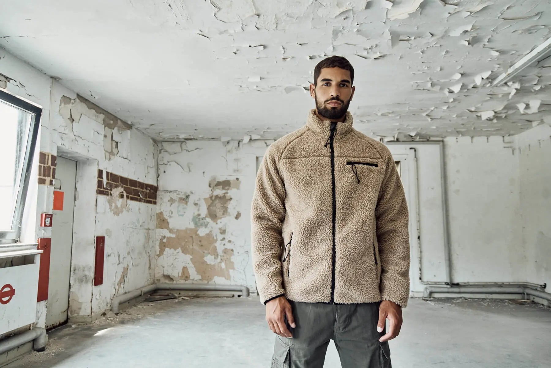 Jacheta Teddy Fleece Camel BRANDIT | Echipament tactic WARGEAR