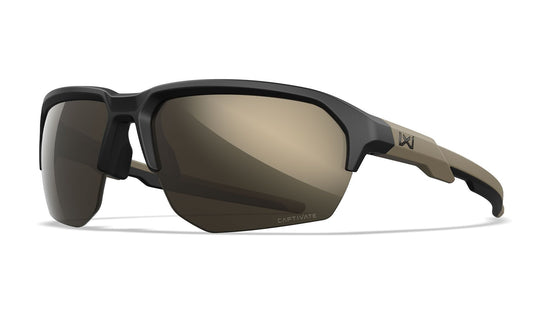 Ochelari tactici Wiley X JAKL CAPTIVATE™ Tungsten Mirror – Matte Black/Tan WARGEAR
