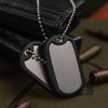 Lant militar Dog Tag cu silencer M - TAC | Echipament tactic WARGEAR