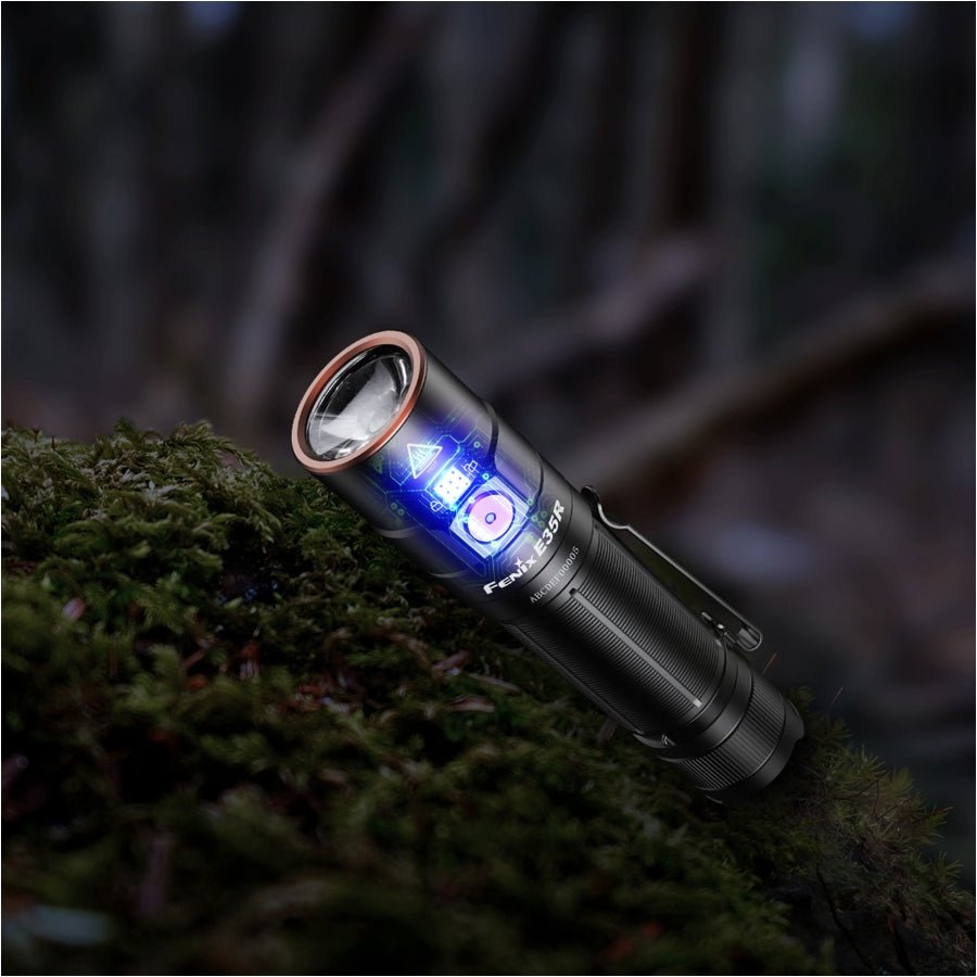 Lanterna EDC Fenix E35R – 3100 Lumeni – Luminus SST70, IP68, Acumulator 21700 USB-C | WARGEAR RO