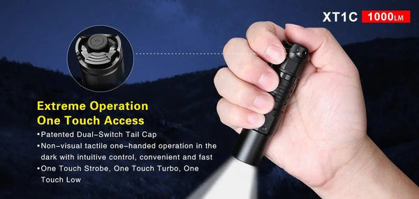 Lanterna tactica XT1C 2018 1000lm KLARUS | Echipament tactic WARGEAR