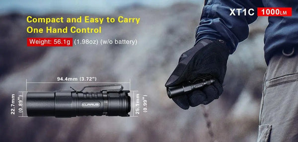 Lanterna tactica XT1C 2018 1000lm KLARUS | Echipament tactic WARGEAR