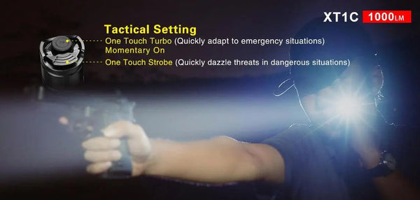 Lanterna tactica XT1C 2018 1000lm KLARUS | Echipament tactic WARGEAR