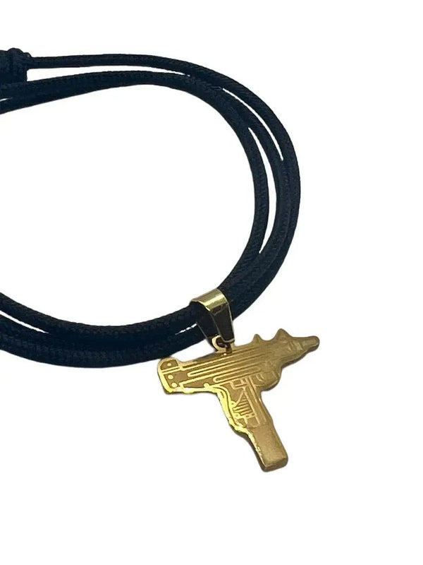 Lantisor Paracord Spectrum Pandantiv Mini/Micro Uzi Auriu | Echipament tactic WARGEAR