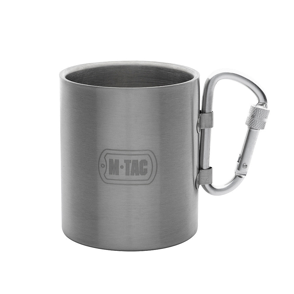 M - TAC Cana termica din otel inoxidabil 280 ml cu carabina | WARGEAR RO