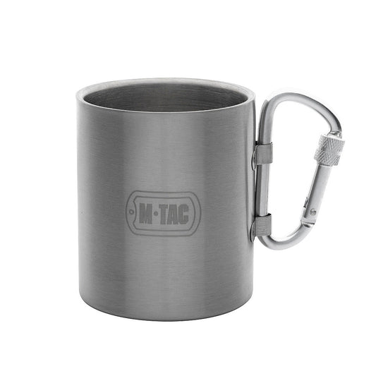 M - TAC Cana termica din otel inoxidabil 280 ml cu carabina | WARGEAR RO