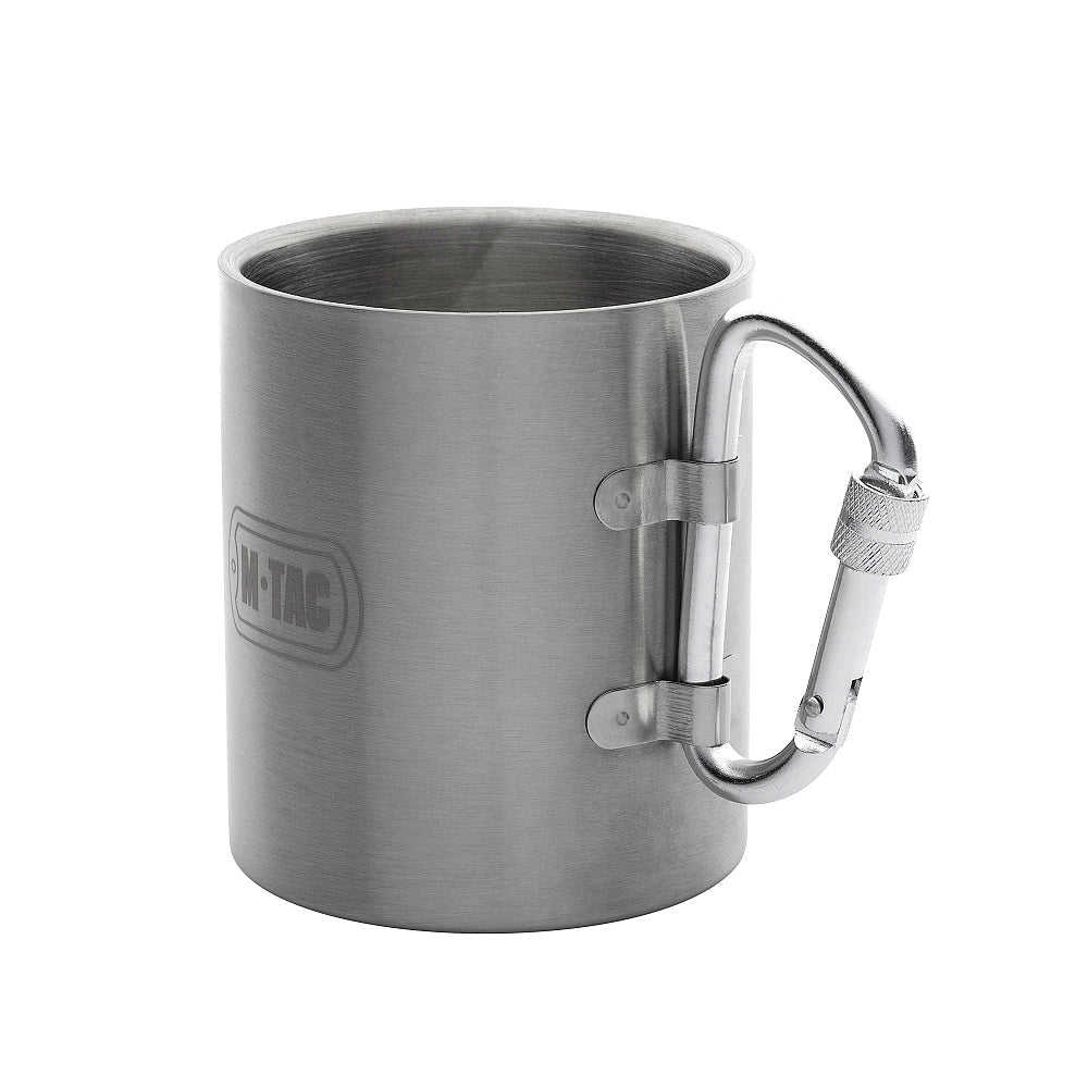 M - TAC Cana termica din otel inoxidabil 280 ml cu carabina | WARGEAR RO