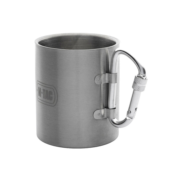 M - TAC Cana termica din otel inoxidabil 280 ml cu carabina | WARGEAR RO