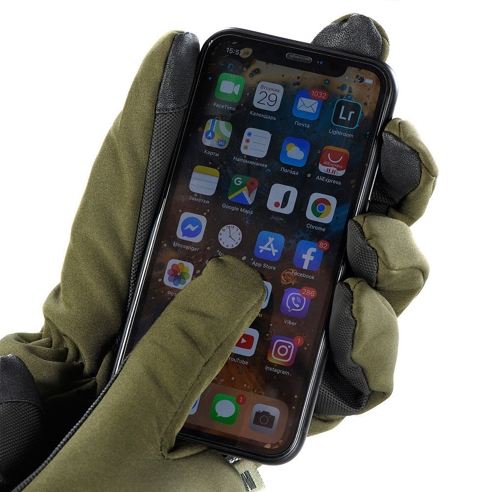 Manusi tactice de iarna Soft Shell Thinsulate M-TAC OLIVE