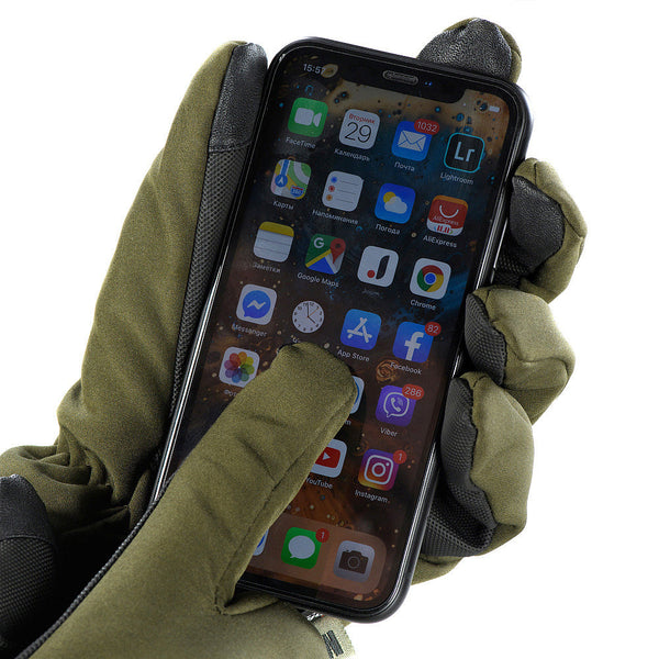 Manusi tactice de iarna Soft Shell Thinsulate M-TAC OLIVE