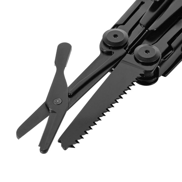 M - TAC Multitool Type 9 Negru - 14 functii | Echipament tactic WARGEAR