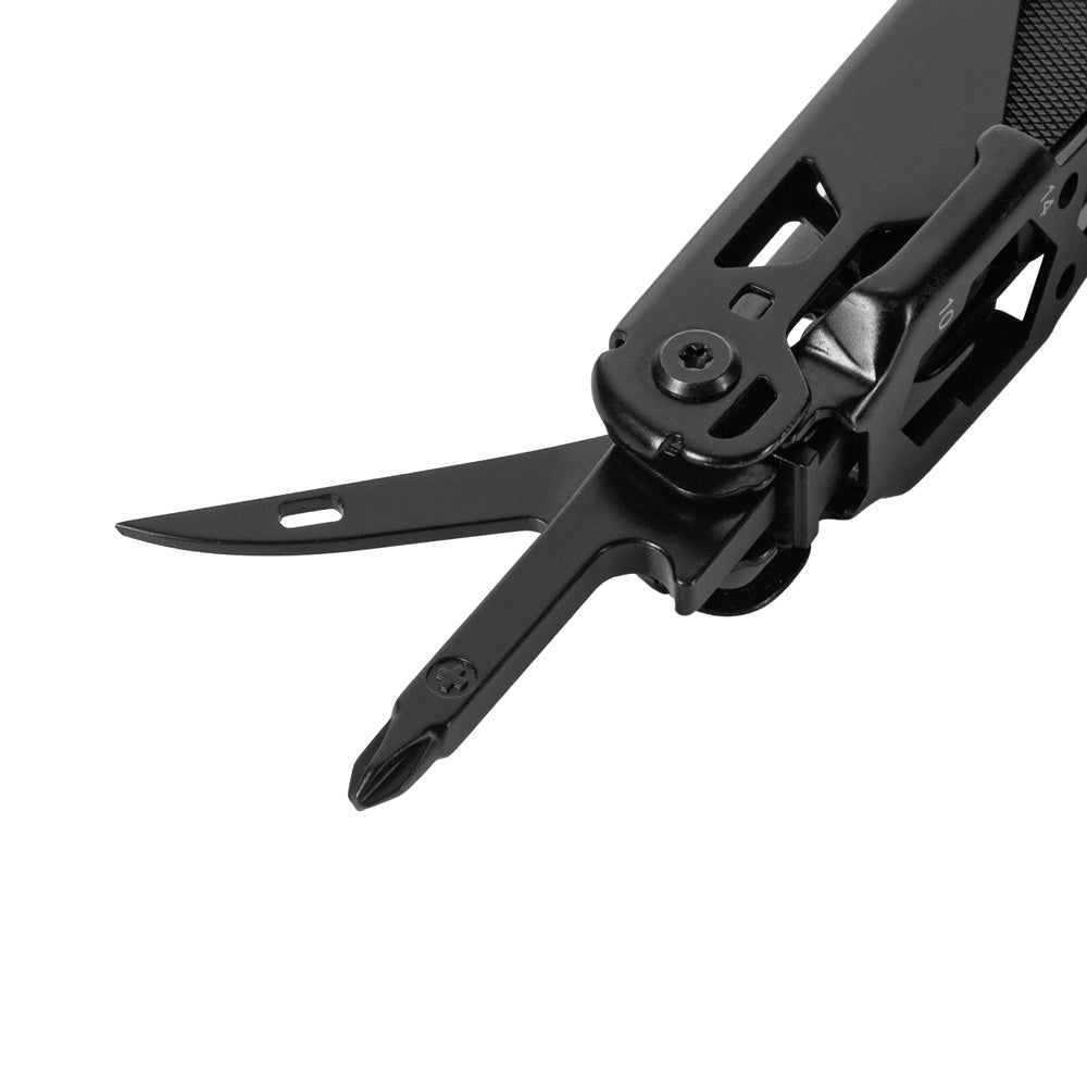 M - TAC Multitool Type 9 Negru - 14 functii | Echipament tactic WARGEAR
