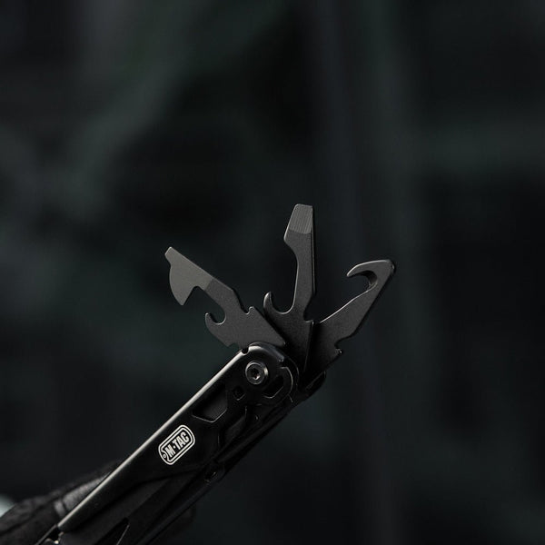 M - TAC Multitool Type 9 Negru - 14 functii | Echipament tactic WARGEAR