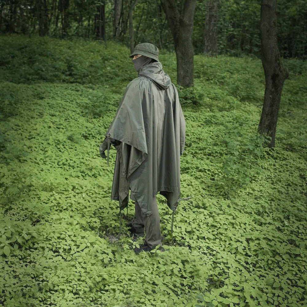 M - TAC poncho ploaie Olive | Echipament tactic WARGEAR