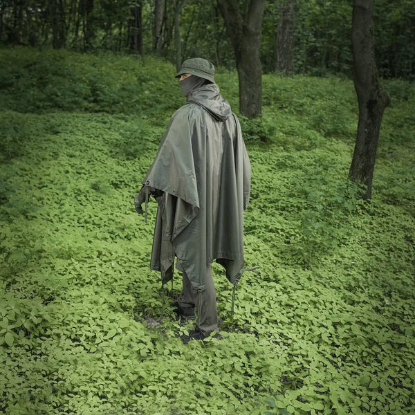 M - TAC poncho ploaie Olive | Echipament tactic WARGEAR