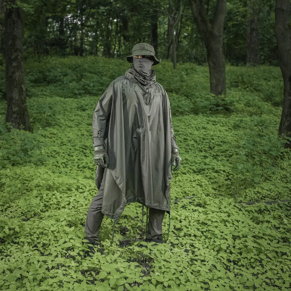M - TAC poncho ploaie Olive | Echipament tactic WARGEAR