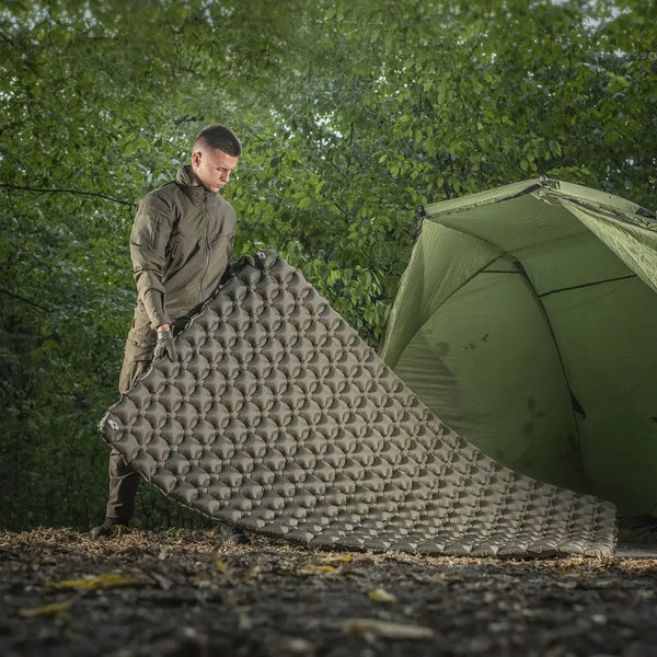 M - TAC Saltea Gonflabila camping 195x120 olive | Echipament tactic WARGEAR
