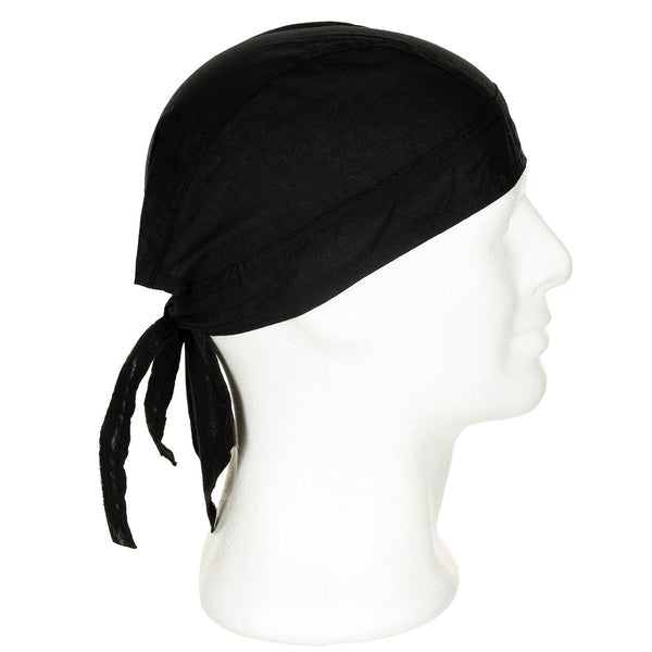 Bandana headwrap neagra din bumbac MFH | WARGEAR RO