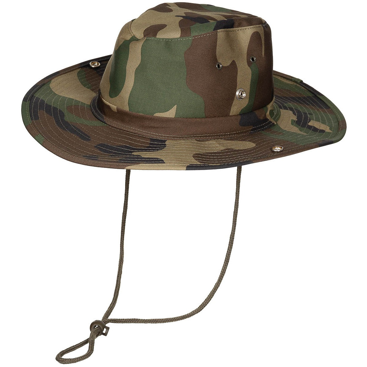 Palarie boonie Bush Hat MFH woodland cu snur reglabil