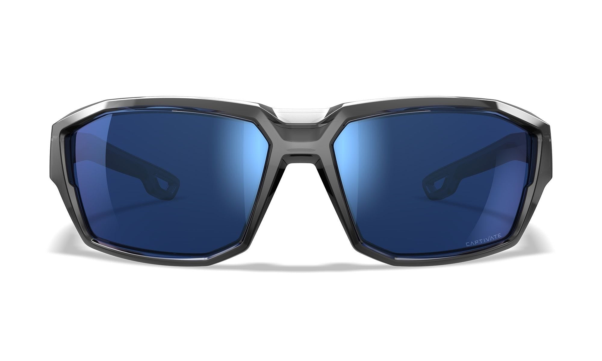 Ochelari Balistici Polarizati Wiley X ALPINE Gloss Crystal Grey | CAPTIVATE™ Blue Mirror | WARGEAR RO