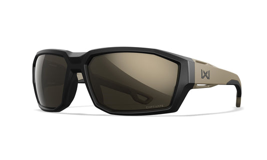Ochelari Balistici Polarizati Wiley X ALPINE Matte Black / Tan | CAPTIVATE™ Tungsten Mirror | WARGEAR RO
