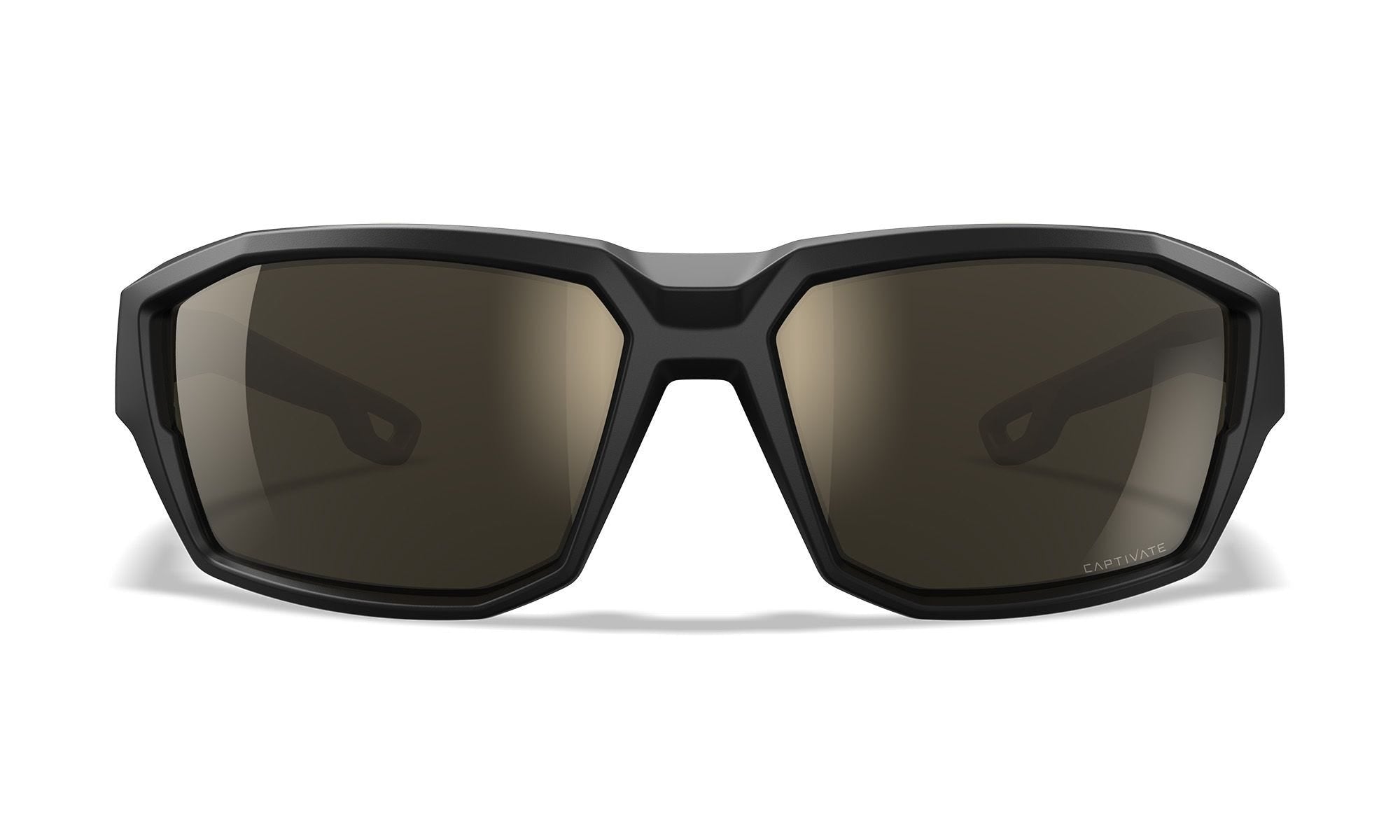 Ochelari Balistici Polarizati Wiley X ALPINE Matte Black / Tan | CAPTIVATE™ Tungsten Mirror | WARGEAR RO