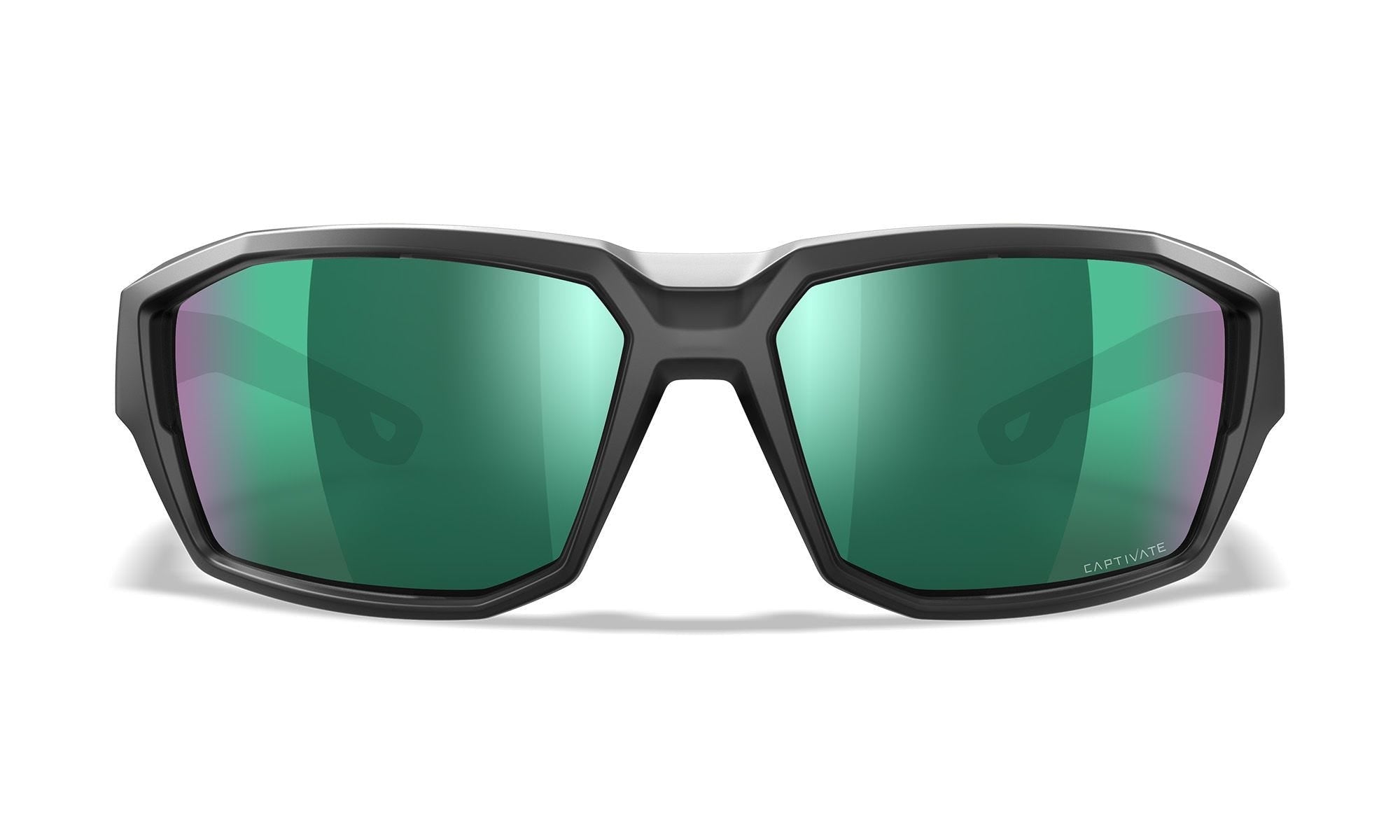 Ochelari Balistici Polarizati Wiley X ALPINE Matte Translucent Black | CAPTIVATE™ Green Mirror | WARGEAR RO