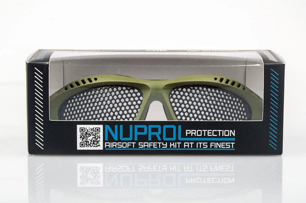 Ochelari protectie airsoft plasa Nuprol PRO Olive | Echipament tactic WARGEAR