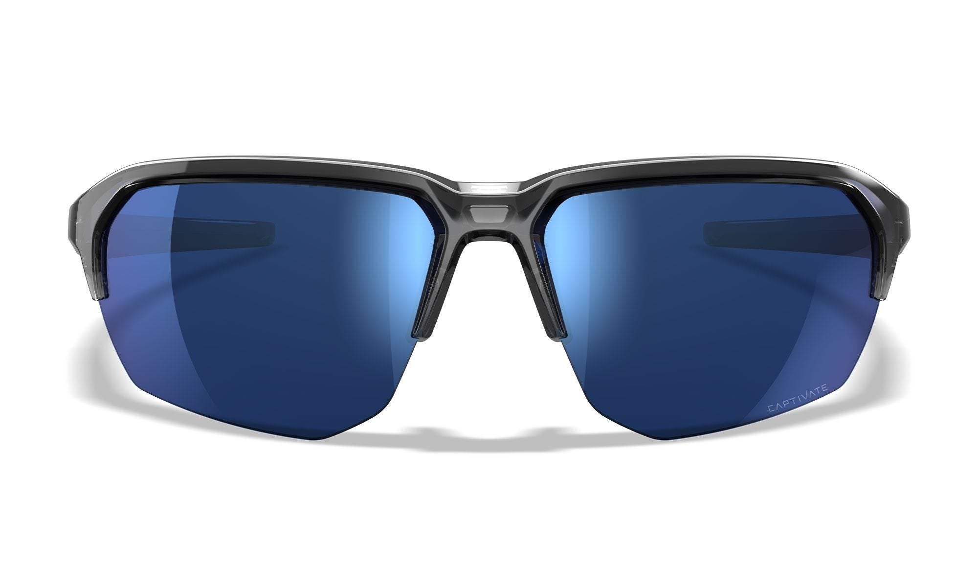 Ochelari tactici Wiley X JAKL CAPTIVATE™ Polarized Blue Mirror – Gloss Crystal Grey | Echipament tactic WARGEAR