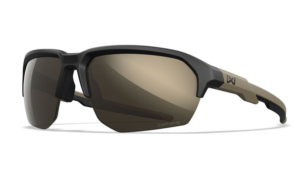 Ochelari tactici Wiley X JAKL CAPTIVATE™ Tungsten Mirror – Matte Black/Tan | Echipament tactic WARGEAR