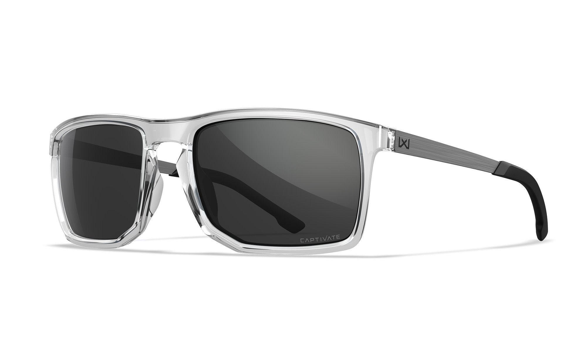 Ochelari WILEY X AXE CAPTIVATE™ Grey Gloss Crystal Clear | Echipament tactic WARGEAR