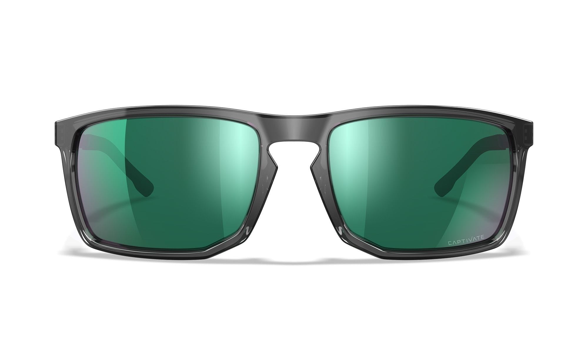 Ochelari WILEY X AXE CAPTIVATE™ Polarized Green Mirror Gloss Crystal Grey | Echipament tactic WARGEAR