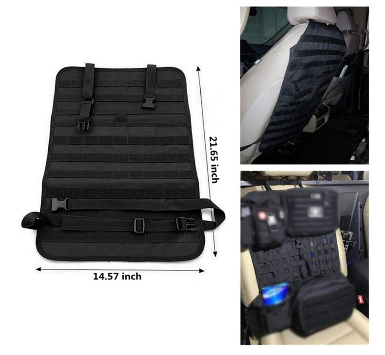 Organizator MOLLE husa pentru scaun auto – Negru – Nylon 1000D | Echipament tactic WARGEAR