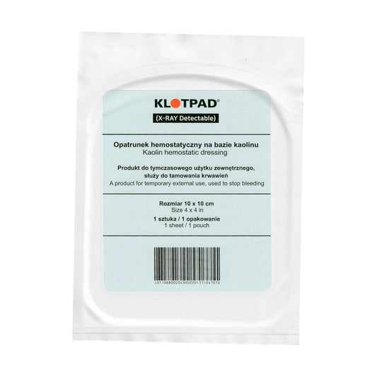 Pansament hemostatic KLOTPAD 10x10cm oprire sangerari | Echipament tactic WARGEAR