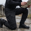 Pantaloni tactici de combat WARDOG negri cu genunchiere | WARGEAR RO