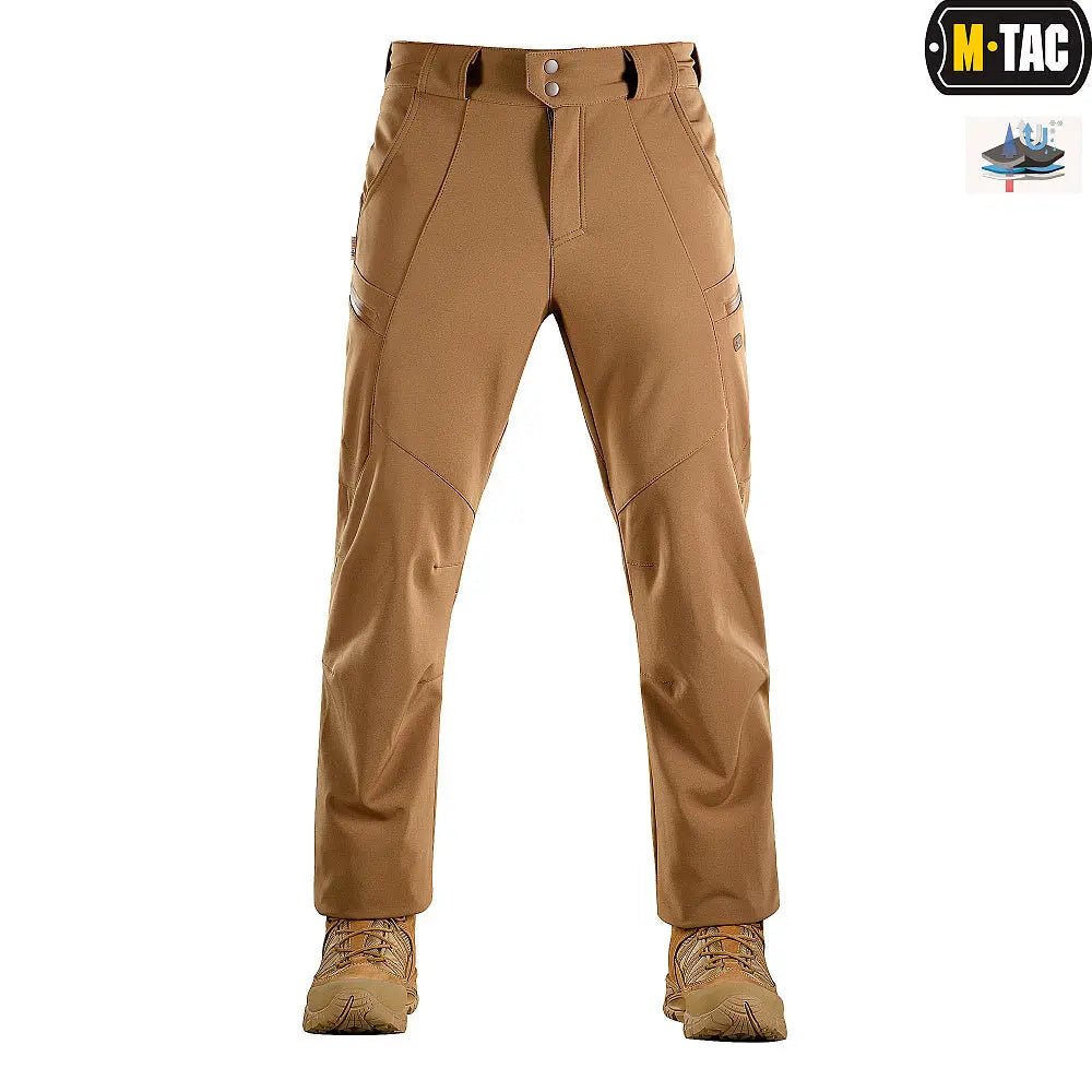 Pantaloni tactici Softshell coyote M - TAC - impermeabili | Echipament tactic WARGEAR
